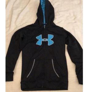 Black and Blue Under Armour Hoodie